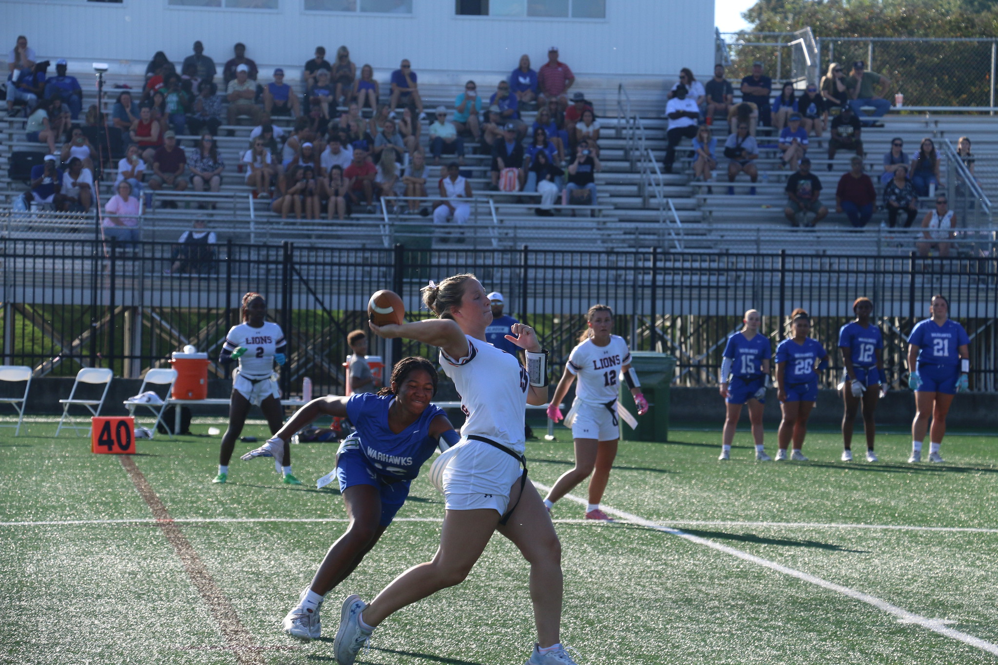 Wallace State Flag Football Sweeps Calhoun with Dominant Road Victories