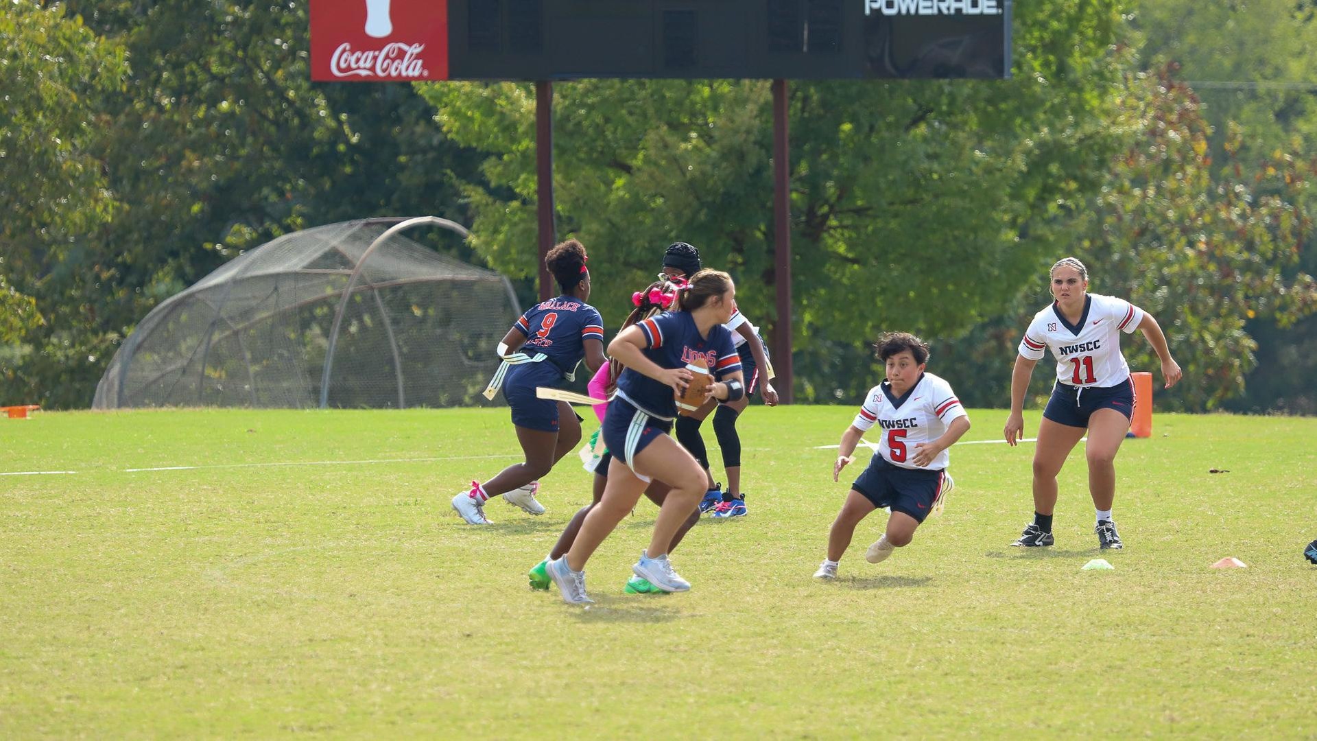 Wallace State Flag Football Rolls Past Northwest Shoals 77-6 in Game 1
