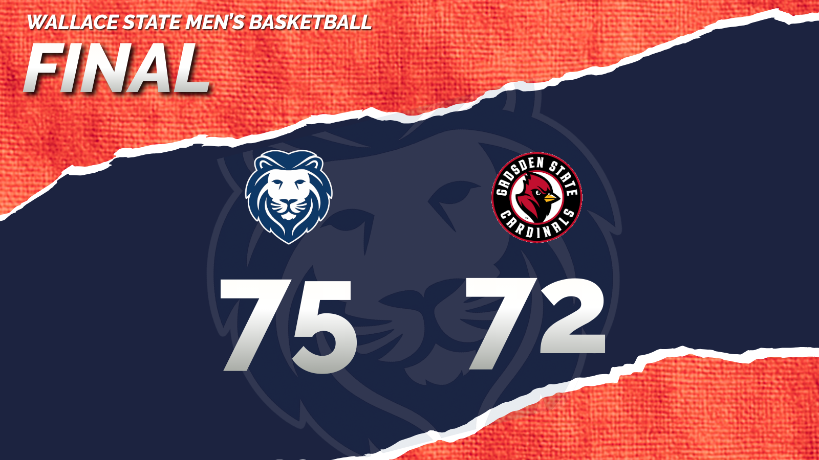 Wallace State Men Rally Late for 75&ndash;72 Road Win at Gadsden State