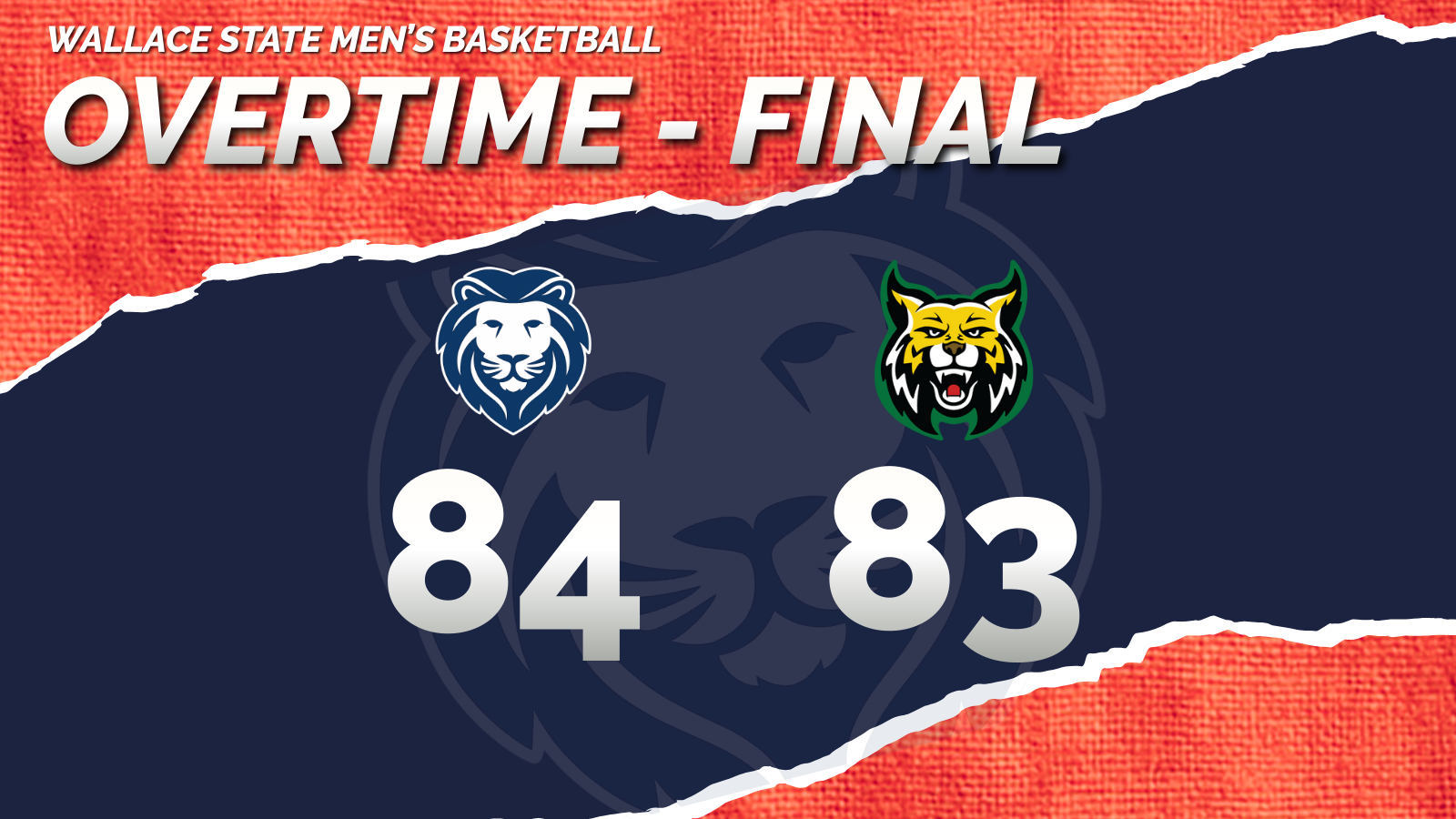 Late Surge Lifts Wallace State Men to 84&ndash;83 Overtime Win at Bishop State