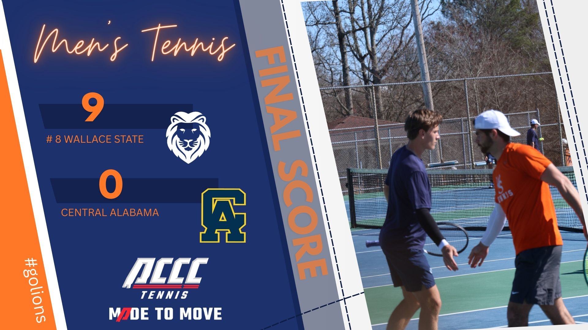 #8 Lions Sweep Central Alabama 9-0