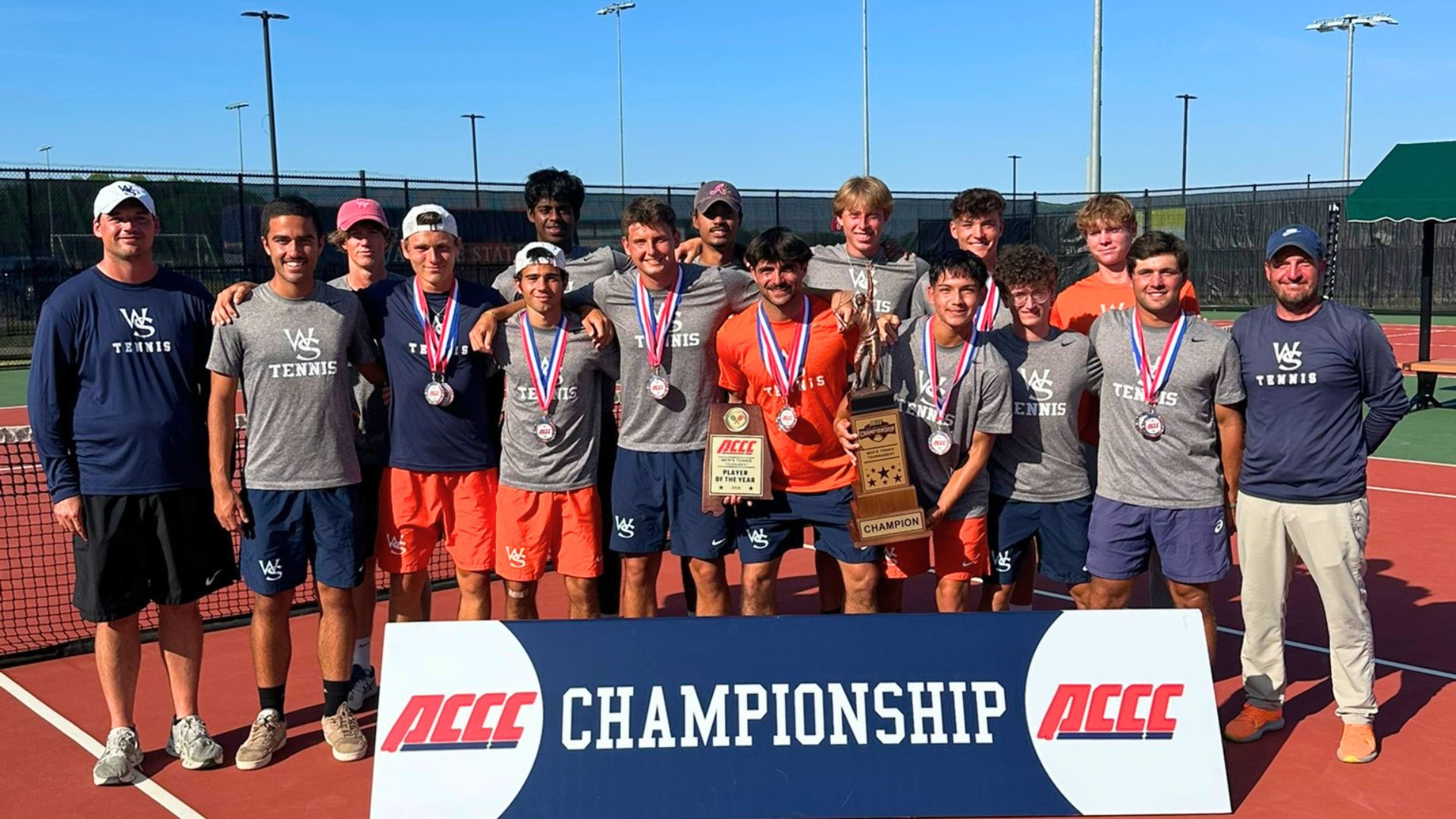Wallace State Men Win ACCC Tennis Championship; Gautier Named Player of the Year