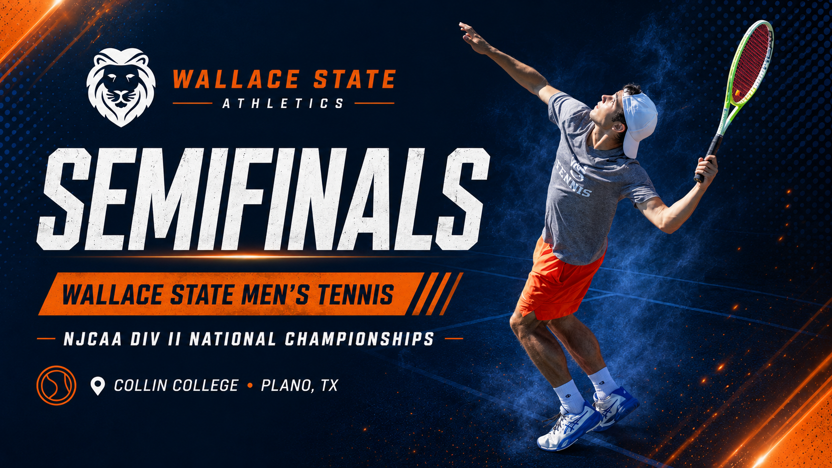 Wallace State men&rsquo;s tennis sends seven entries to NJCAA finals, leads team standings