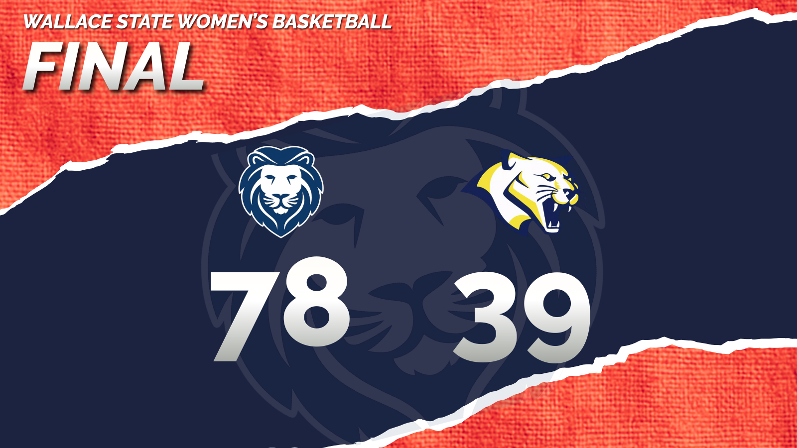 No. 19 Wallace State Women Roll Past Lawson State, 78&ndash;39, on the Road