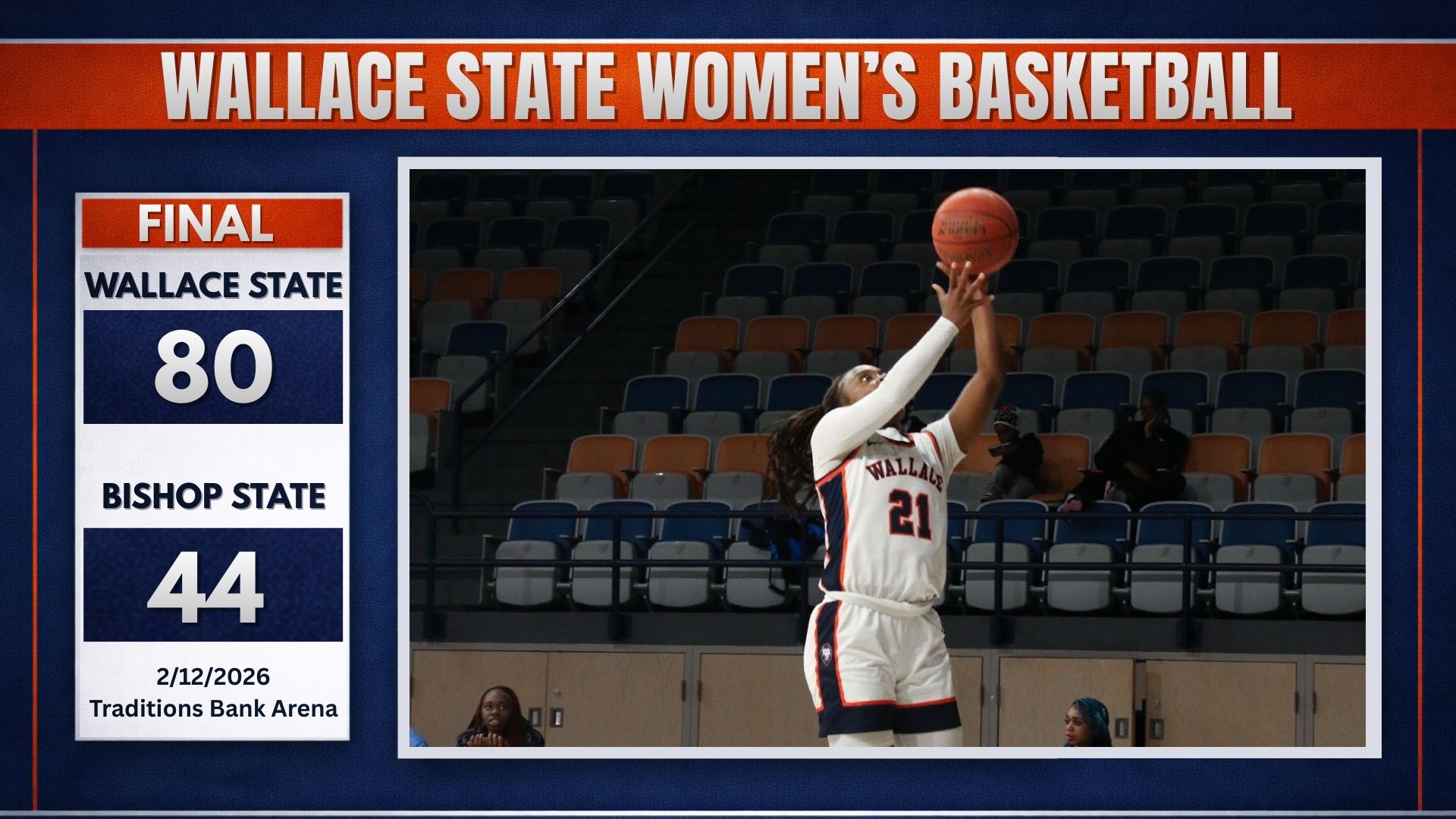 Lady Lions Dominate Bishop State, 80-44, in Conference Clash
