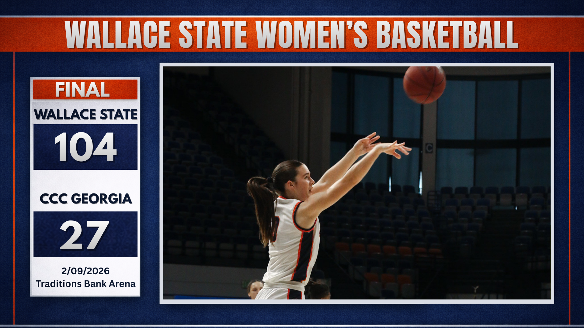 Lady Lions Dominate from Start to Finish in 104-27 Victory