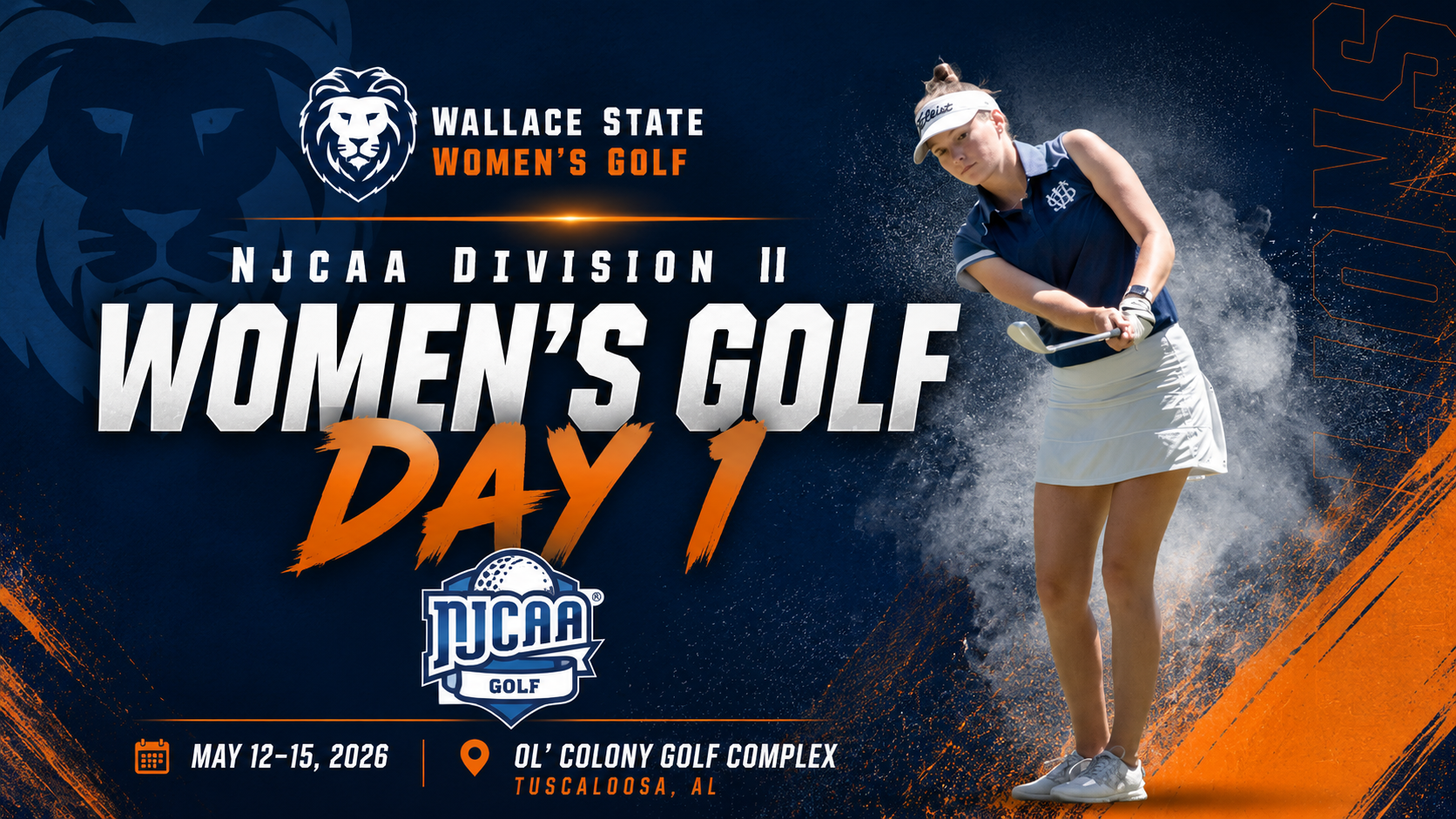 Wallace State women&rsquo;s golf eighth after opening round at NJCAA Division II National Championship