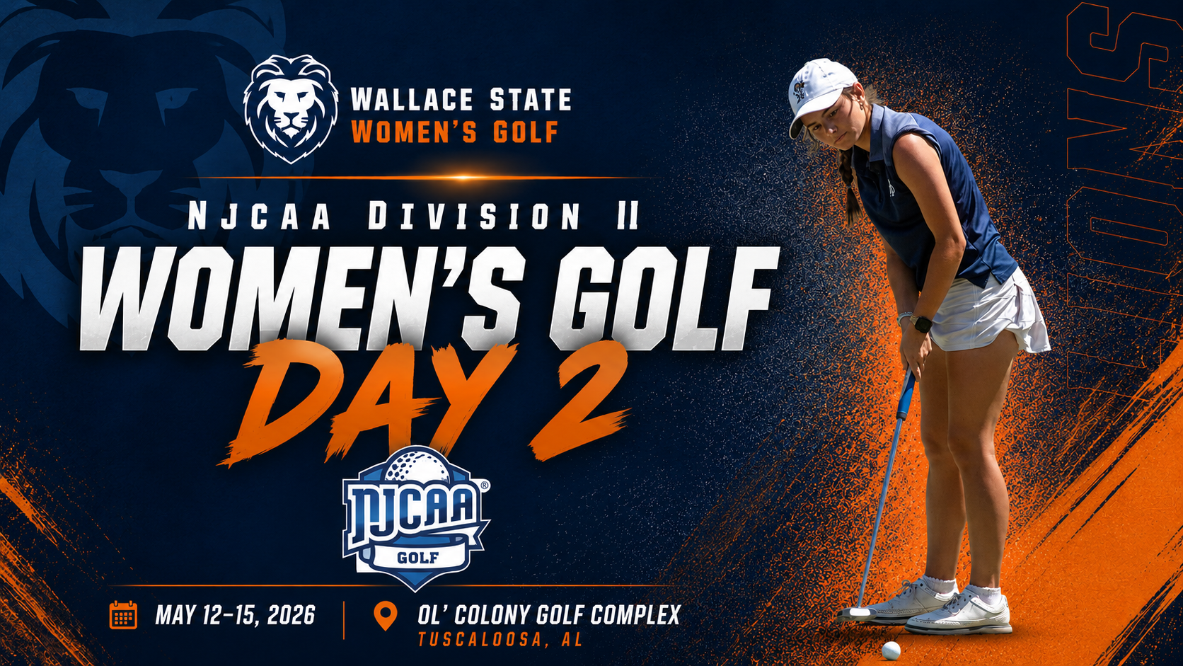 Wallace State women&rsquo;s golf moves into tie for third at NJCAA Division II National Championship