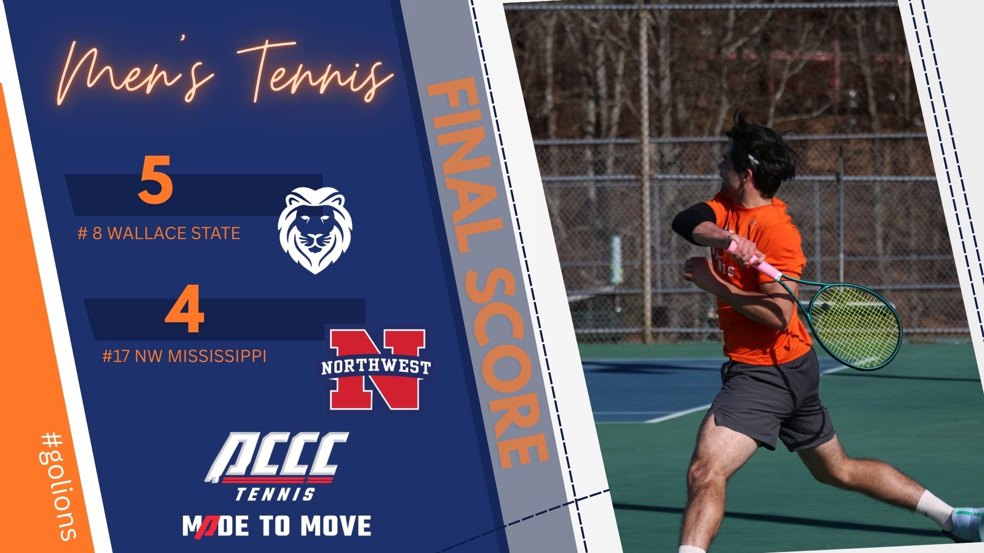 #8 Lions Sweep #17 Northwest Mississippi 9-0 on the Road