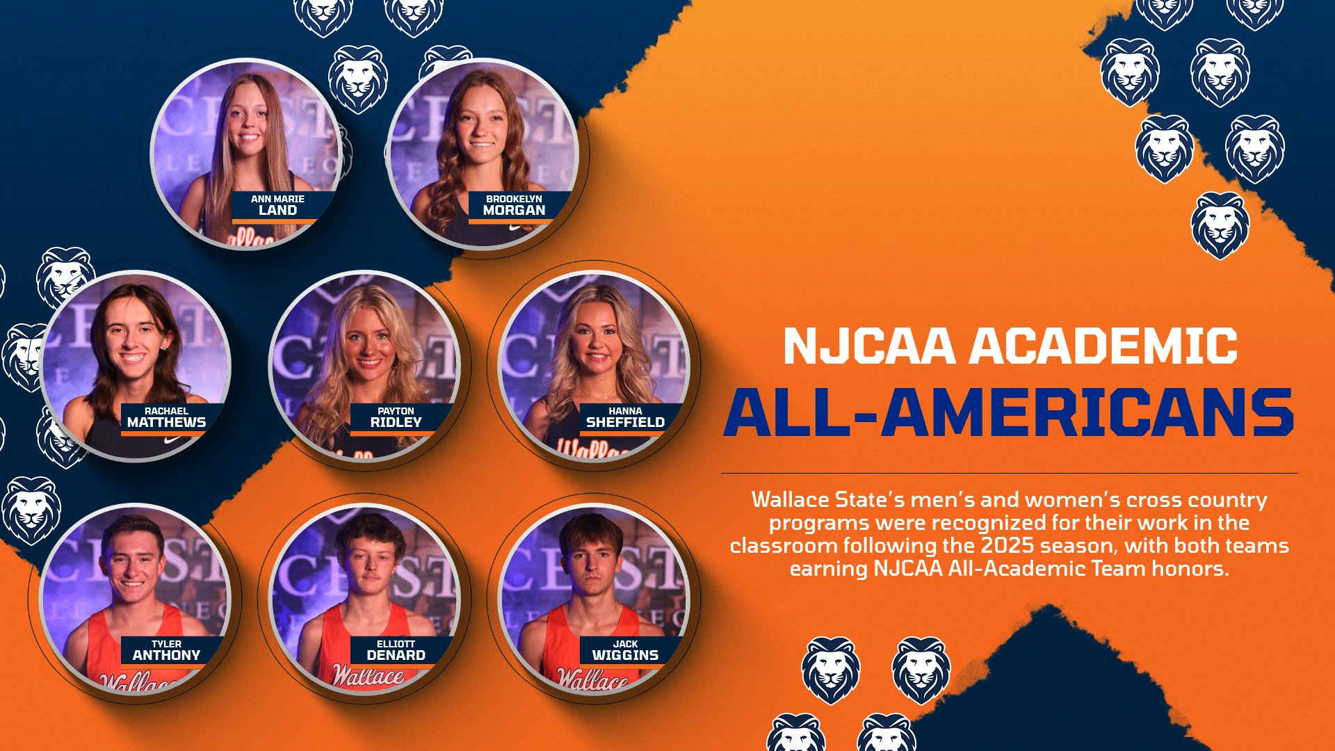 Wallace State cross country teams earn NJCAA All-Academic honors